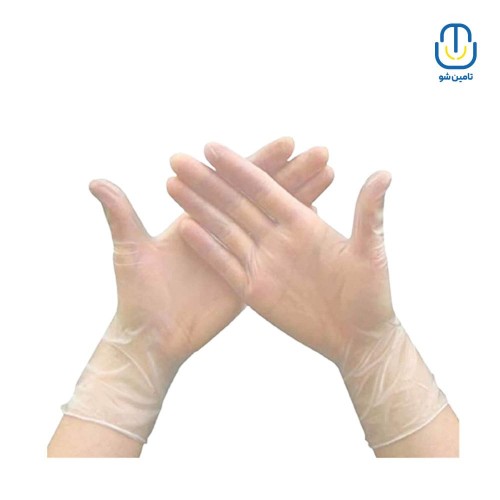 دستکش معاینه وینیل اپی پرفکت سایز لارج بسته ۵۰ عددی