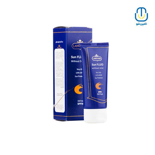 فلویید ضد آفتاب بی رنگ spf50 لانوکر حجم 50 میل