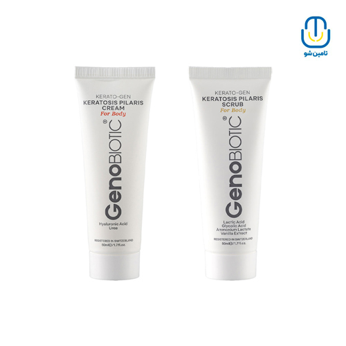 اسکراب و کرم کنترل کننده پوست مرغی بدن ژنوبایوتیک