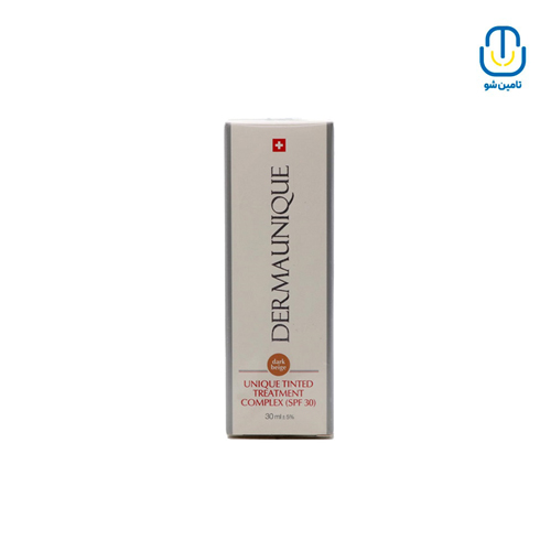 کرم مغذی و آبرسان dark beige با spf30 درمایونیک حجم 30 میل