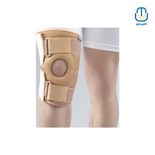 زانوبند طبی قابل تنظیم با کشکک باز منفذدار پاک سمن سایز 2XL – کد 221507149